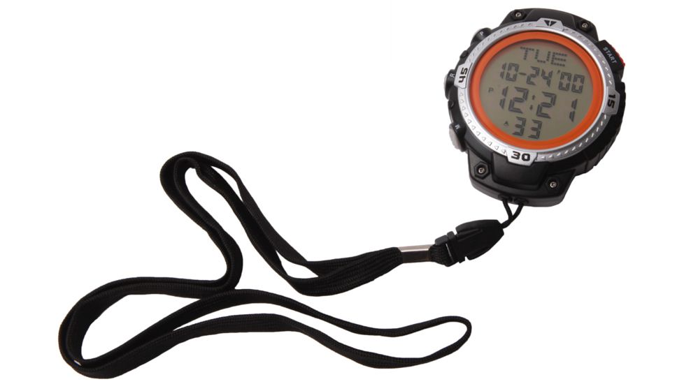 Smith and Wesson Stop Watch - Digital, Water Proof, Black /Orange SWW-100