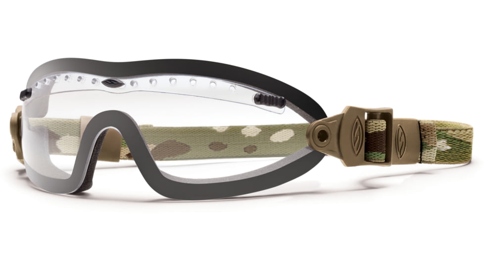Smith Optics Elite Boogie Sport Asian Fit Goggle, Multicam Strap, Clear BSPMCCL13A
