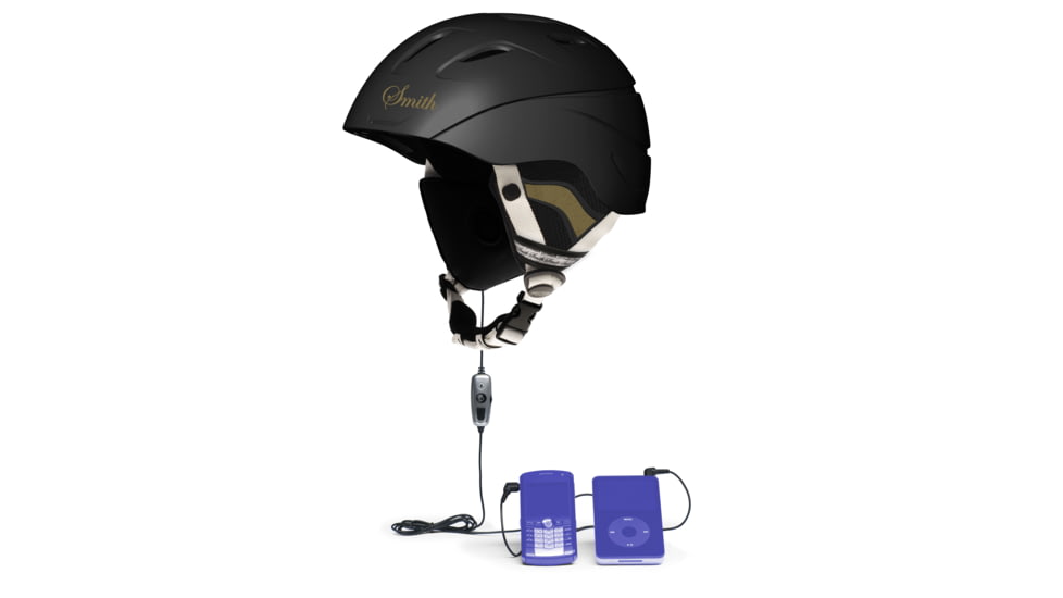 Smith Optics Intrigue Snow Helmet - w/ SkullCandy Twin Tip Audio - Black Pearl