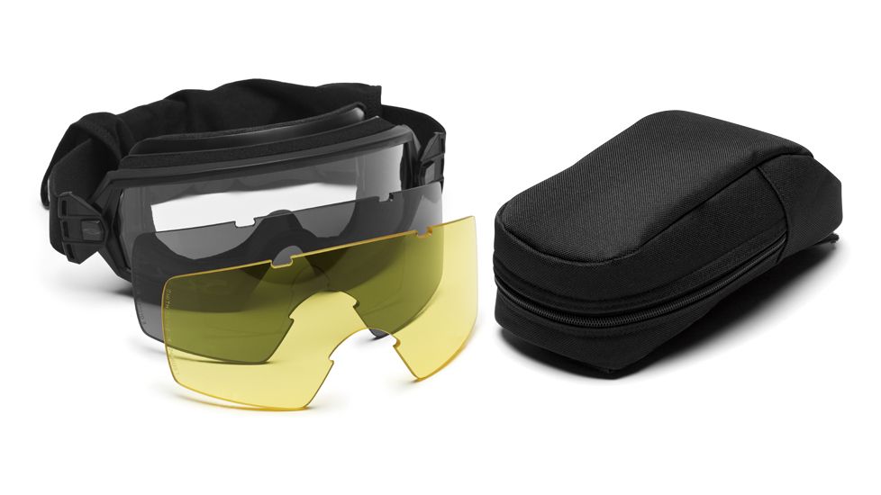 Smith Elite Outside The Wire Goggles w/ Gray &amp; Yellow Spare Lens-Deluxe, Tan 499 OTW01T49912-3R