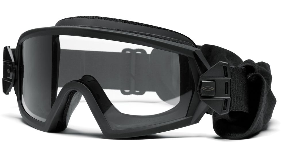 Smith Elite Outside the Wire Eyeshield - Black frames, Clear lenses