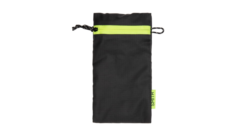 Smith Premium Sunglass Pouch, Black Grid/Neon Green, 8753040AC0000