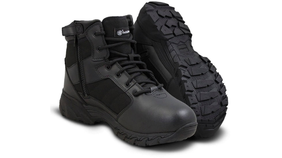 USED Smith &amp; Wesson Breach 2.0 6in Side Zip Tactical Boots - Mens, Black, 10.5, 810301-10.5-W, EDEMO1