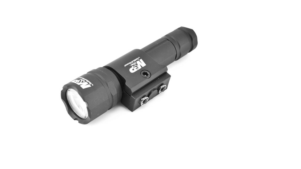 Smith &amp; Wesson Delta Force RM-20 LED Weapon Flashlight, 900 Lumens, M-LOK/KeyMod, 2 x CR123, Black, 1083419, EDEMO1