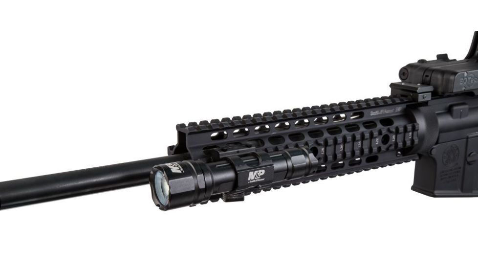 Smith &amp; Wesson Delta Force RM-20 LED Weapon Flashlight, 900 Lumens, Picatinny, 2 x CR123, Black, 110044, EDEMO1