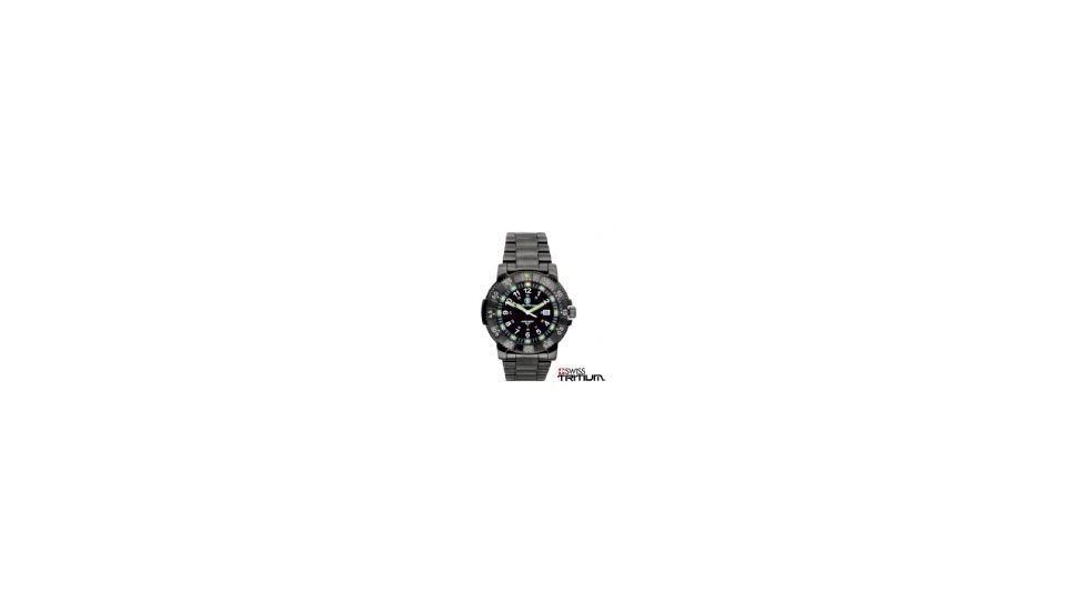 Smith &amp; Wesson Magnum Tritium H3 Watch - 45 mm, Gun Metal Stainless Steel  SWW-357-GMSS SWW-357-GMSS