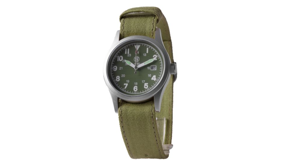 Smith &amp; Wesson Men's Military Round Face Watch - OD SWW-1464-OD SWW-1464-OD