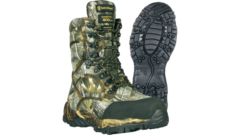 Smith &amp; Wesson Mens Concealer Xtreme Waterproof Boot, Real Tree Camo, Size 9.5R SW9333-9.5R