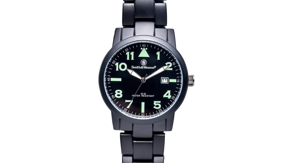 Smith &amp; Wesson Pilot Watch - Round Face, Black SWW-167 SWW-167