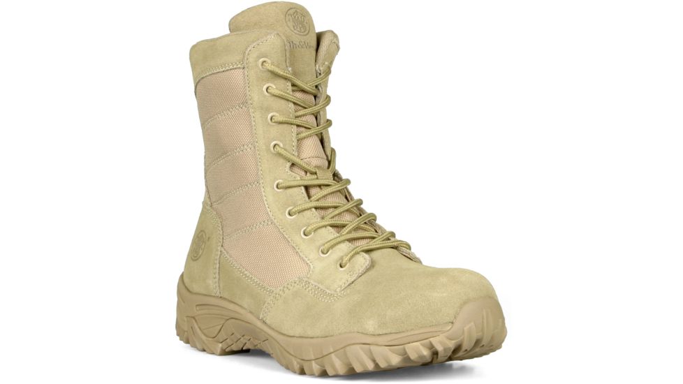 Smith &amp; Wesson SW8TZ Suede Tactical Zipper Boot, Tan, 9.5R SW8TZ-9.5R