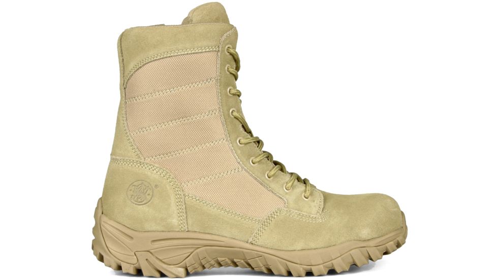 Smith &amp; Wesson SW8TZ Suede Tactical Zipper Boot, Tan, 6R SW8TZ-6R