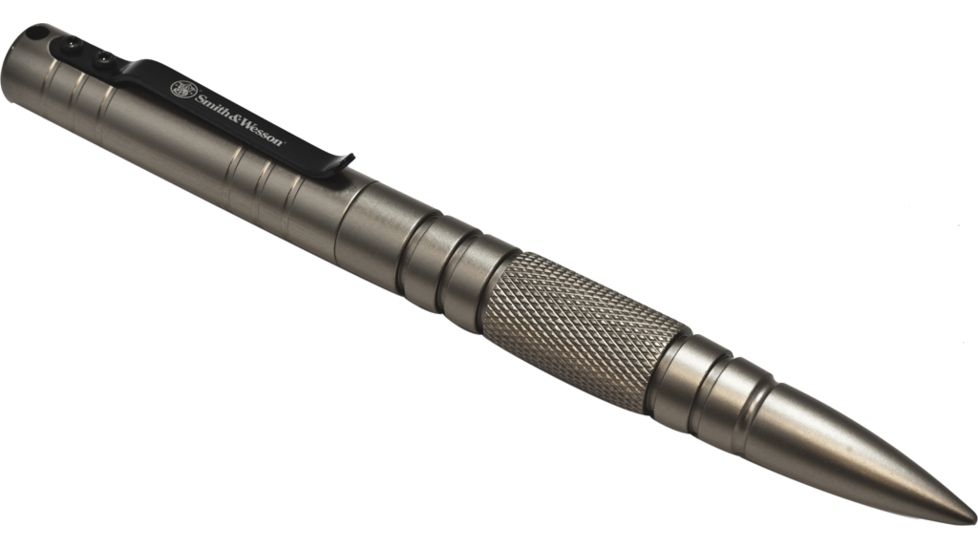 Smith &amp; Wesson Military &amp; Police Tactical Pen, Metallic Silver, SWPENMPS