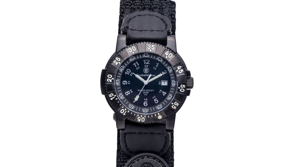 Smith &amp; Wesson Tactical Watch, Tritium, 45 Mm - SWW-357-N