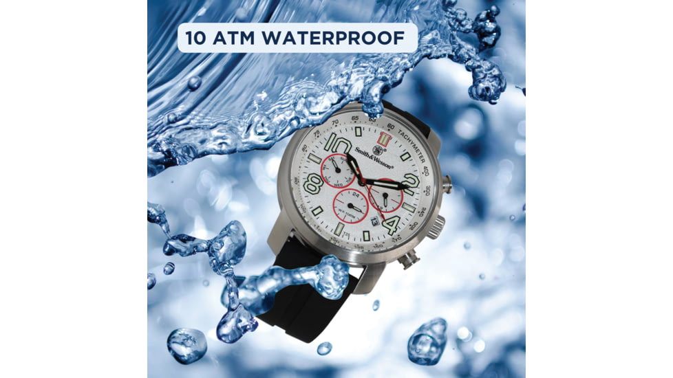 Smith &amp; Wesson Tritium Chronograph Watch SWW1500GRY