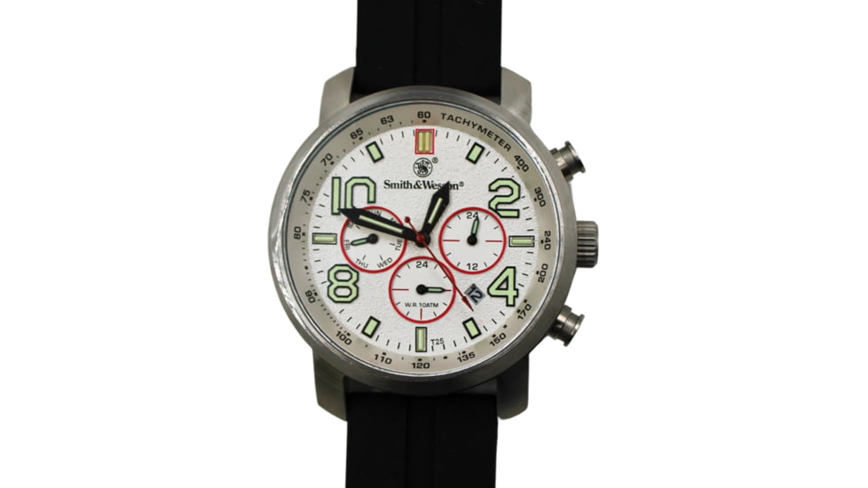 Smith &amp; Wesson Tritium Chronograph Watch SWW1500GRY