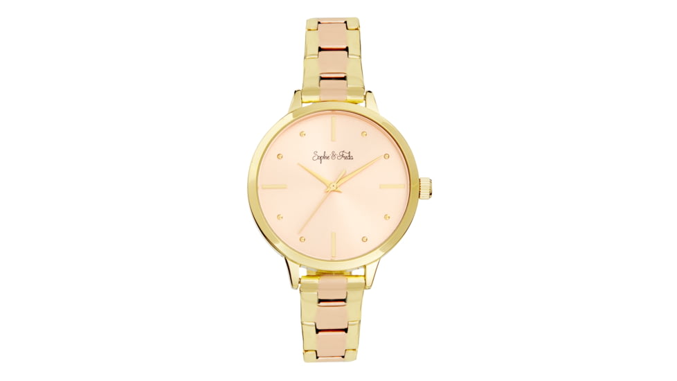 Sophie And Freda Milwaukee Bracelet Watches - Women's, Gold/Rose Gold, One Size, SAFSF5803