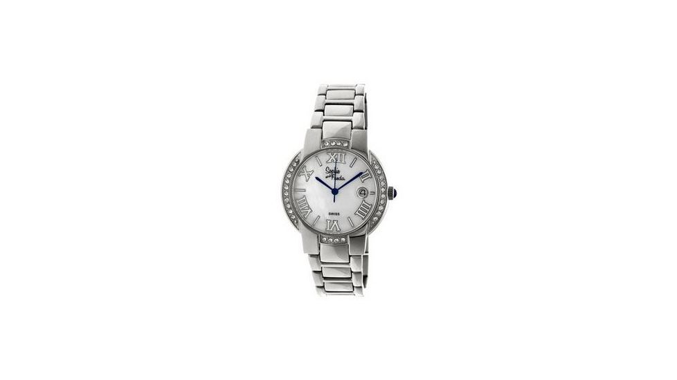 Sophie and Freda Palm Springs Ladies Watch, White Dial, Silver SAFSF1901