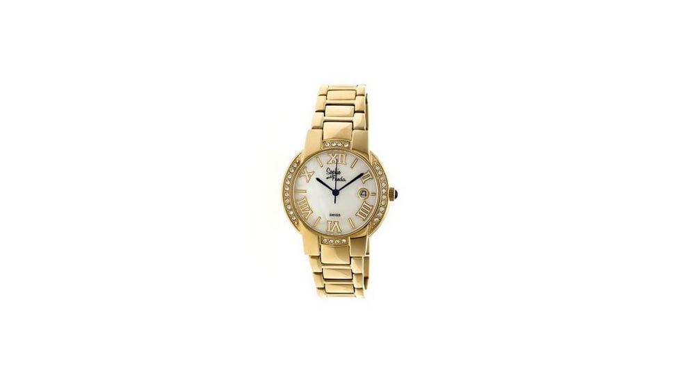 Sophie and Freda Palm Springs Ladies Watch, White Dial, Gold SAFSF1903