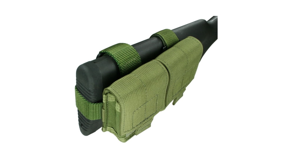 Specter Gear 2/10 Mini-14/30 Buttstock Mag Pouch, Holds 2, 10 round Magazines, Rear Adapter Provided, Black, 913 BLK