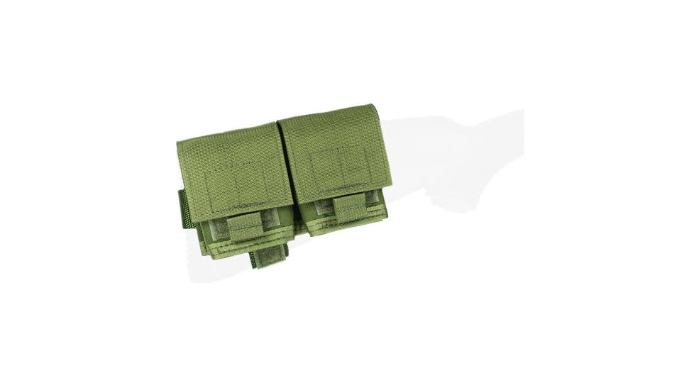 Specter Gear 2/10 Mini-14/30 Buttstock Mag Pouch, Holds 2, 10 round Magazines, Rear Adapter Provided, Black, 913 BLK