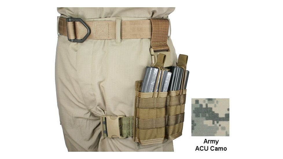Specter Gear 30 rd. 5.56mm 2 Magazine Rapid Reload Tactical Thigh Rig,Army ACU Camo 740 ACU