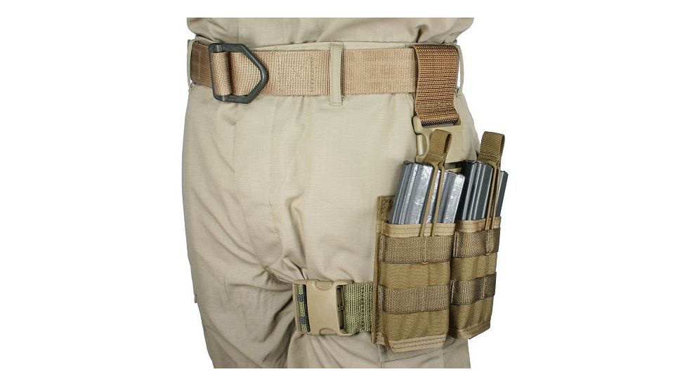 Specter Gear 30 rd. 5.56mm 2 Magazine Rapid Reload Tactical Thigh Rig,Coyote 740 COY