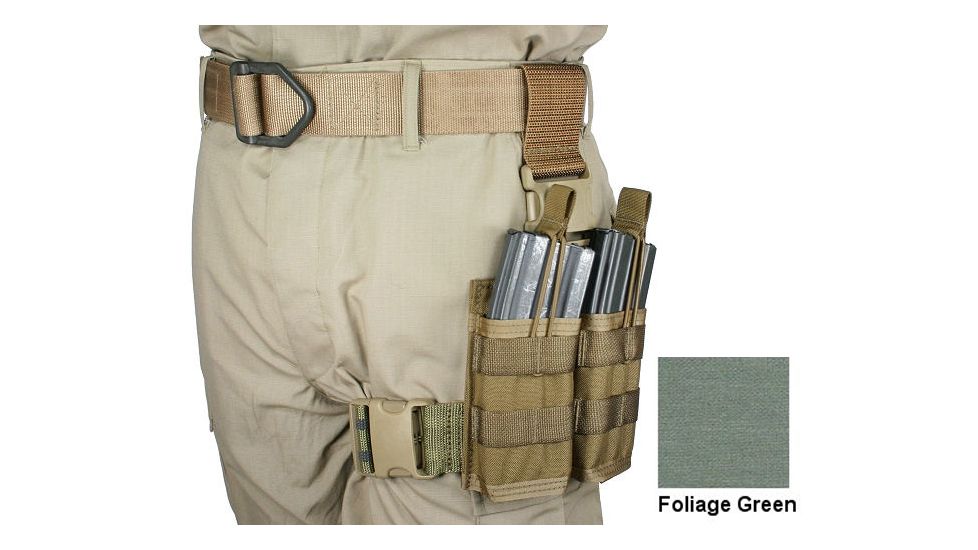 Specter Gear 30 rd. 5.56mm 2 Magazine Rapid Reload Tactical Thigh Rig,Foliage Green 740 FG