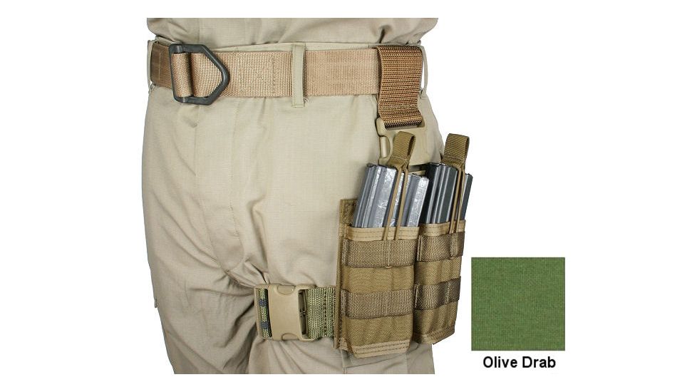 Specter Gear 30 rd. 5.56mm 2 Magazine Rapid Reload Tactical Thigh Rig,OD Green 740 OD