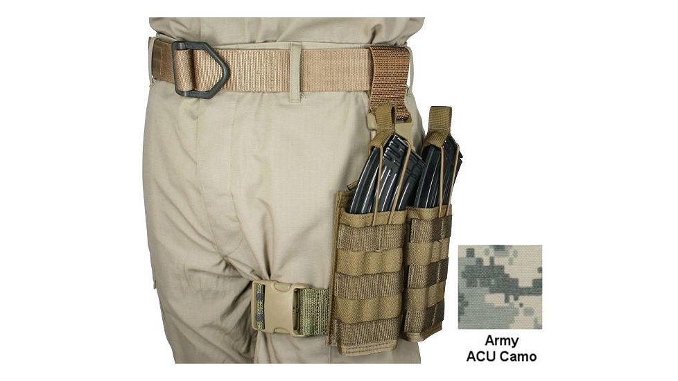 Specter Gear 30 rd. 7.62 x 39mm 2 Magazine Rapid Reload Tactical Thigh Rig,Army ACU Camo 742 ACU
