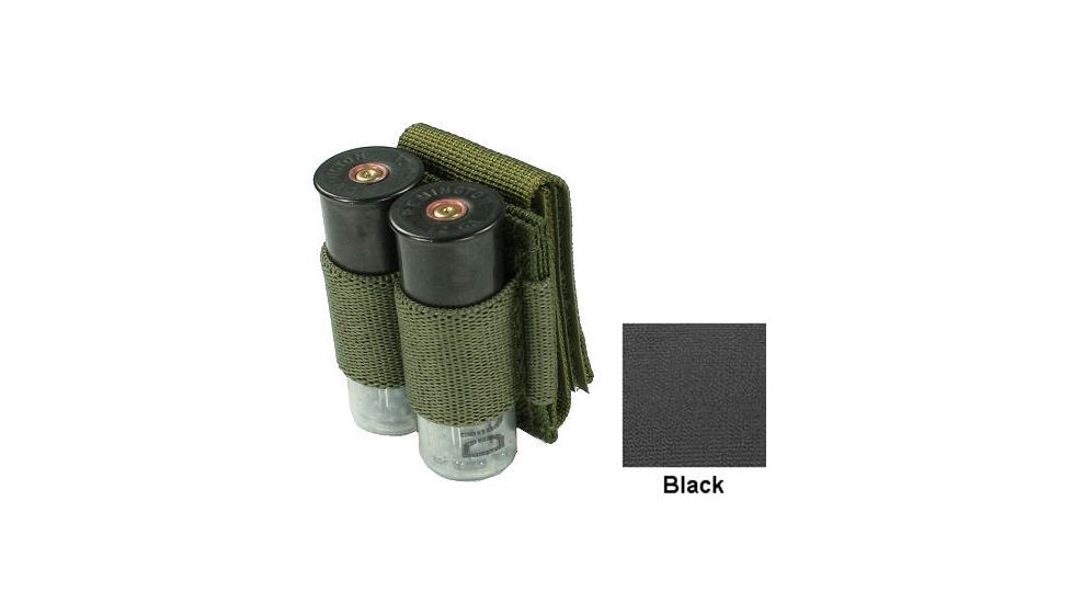 Specter Gear Belt Mounted Double 12ga.Shotgun Shell Carrier,Black 696 BLK