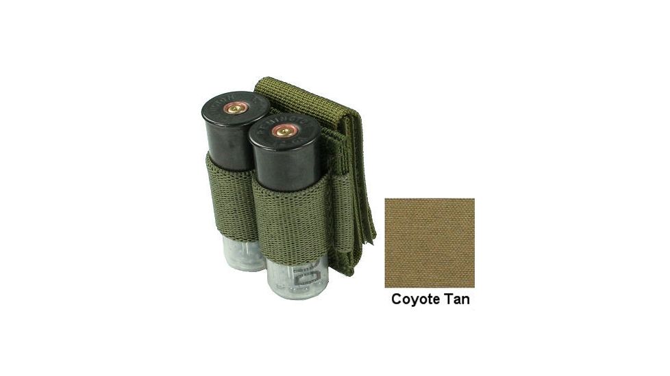 Specter Gear Belt Mounted Double 12ga.Shotgun Shell Carrier,Coyote 696 COY