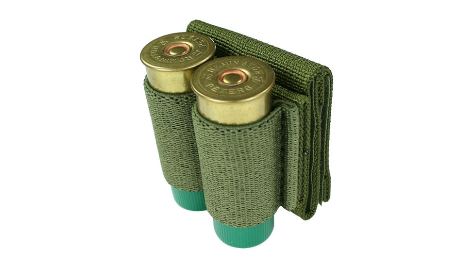 Specter Gear Belt Mounted Double Shotshell Carrier, Fits 2in Duty and Tactical Belts, OD Green, 888 OD