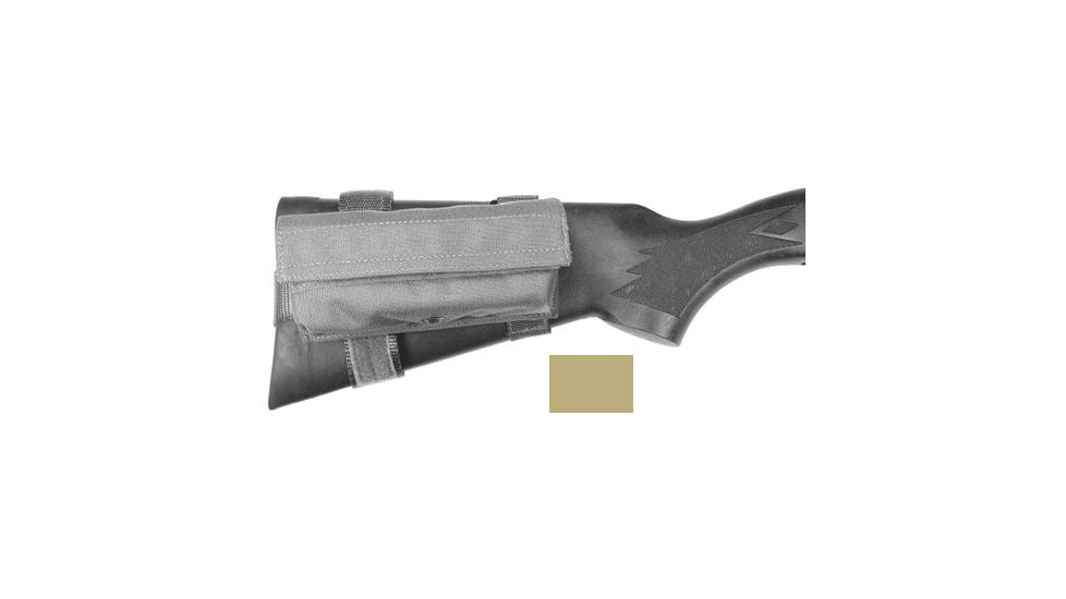 Specter Gear Buttstock 6 Shell Pouch, Benelli M1 &amp; M3 Standard/Full Stock w/Pistol Grip, Coyote 081-COY