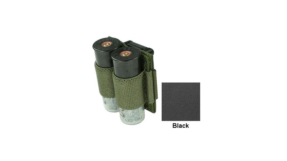 Specter Gear Modular Double 12ga.Shotgun Shell Carrier,Black 697 BLK