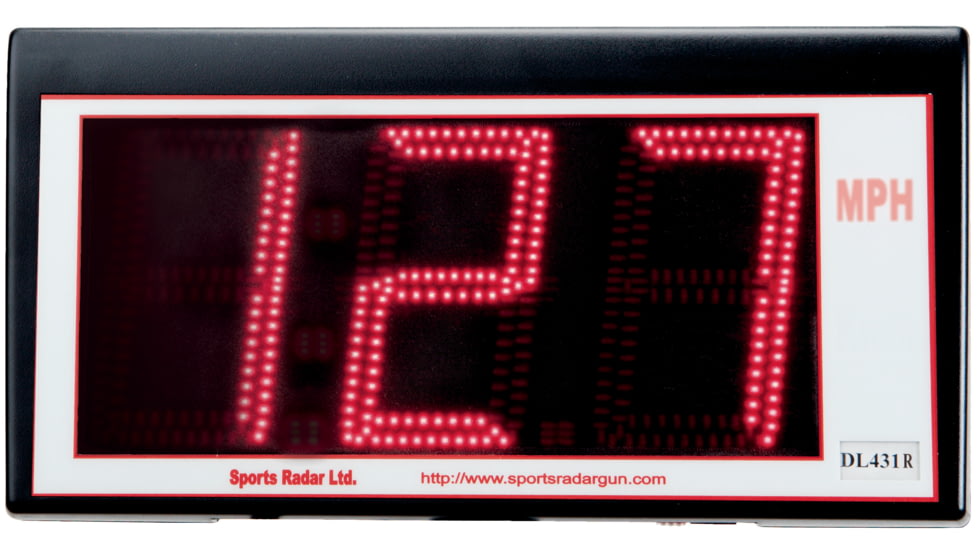 Sports Radar SR-3600 Radar Gun &amp; DL431 LED Screen, Hard Case, Cable, 9V AC Adapter, Tabletop Stand