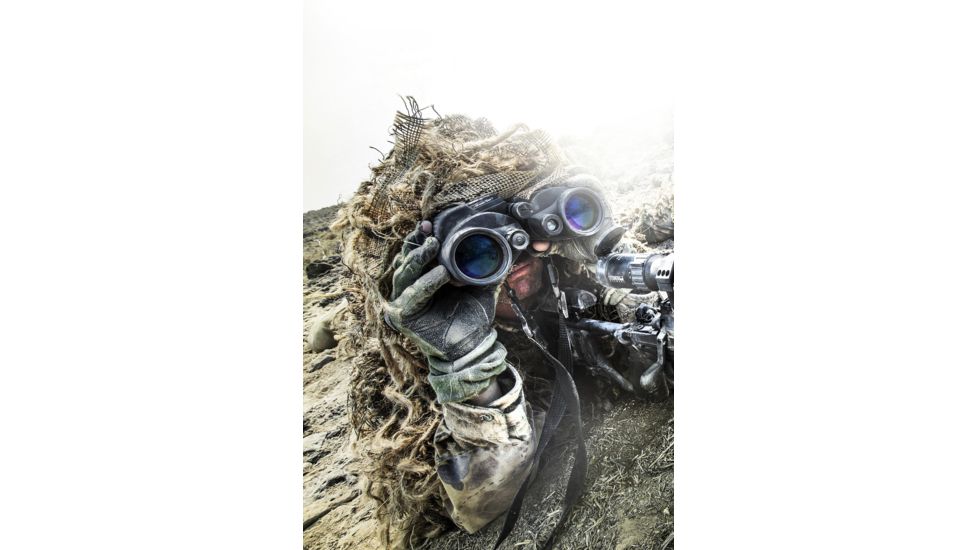 DEMO, Steiner M1050 LRF 10x50mm Porro Prism Military Binoculars, NBR Long Life Rubber Armoring, Black, 2682