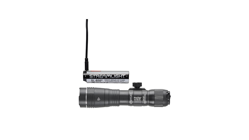 Streamlight Protac 2.0 Rail Mount HP 2000 Lumens Weapon Light System, SL-B50 Rechargeable with M-LOK Mount, Mounting Hardware, Straight Momentary Pressure Switch, USB-C Cord, Black, 89014