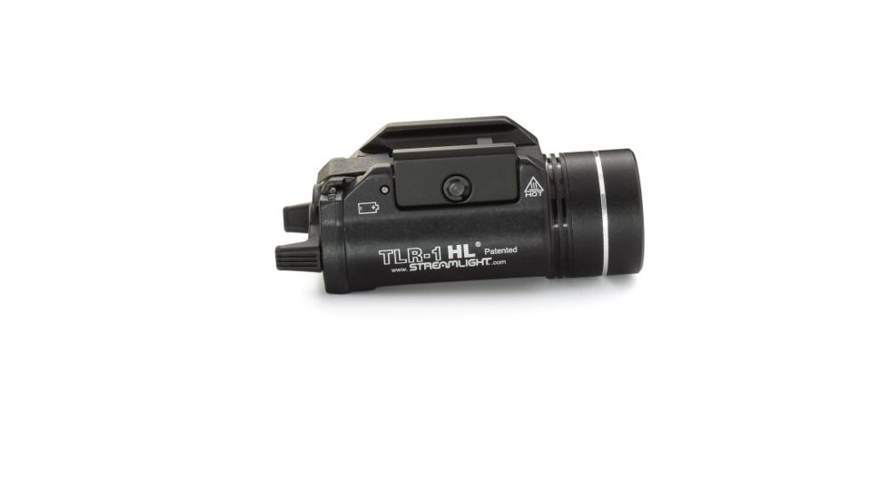 Streamlight TLR-1 HL LED Weapon Light Earless Screw w/Batteries, CR123A, White, 1000 Lumens, Black, 69264