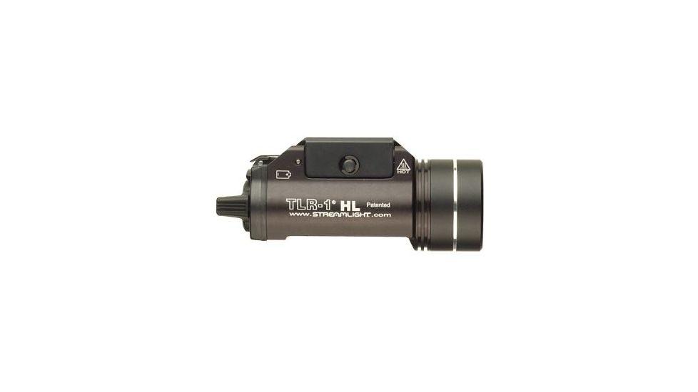 Streamlight TLR-1 HL LED Weapon Light Earless Screw w/Batteries, CR123A, White, 1000 Lumens, Black, 69264