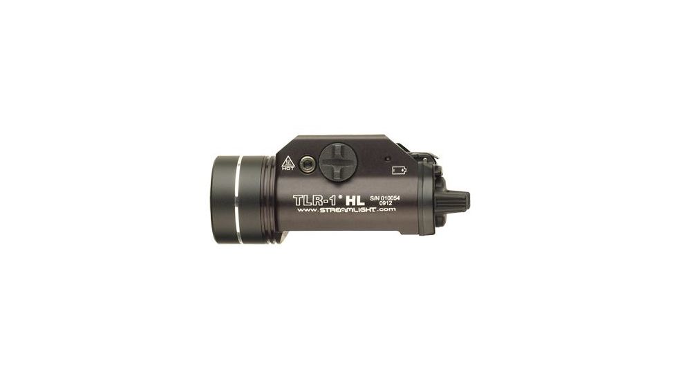 Streamlight TLR-1 HL LED Weapon Light Earless Screw w/Batteries, CR123A, White, 1000 Lumens, Black, 69264
