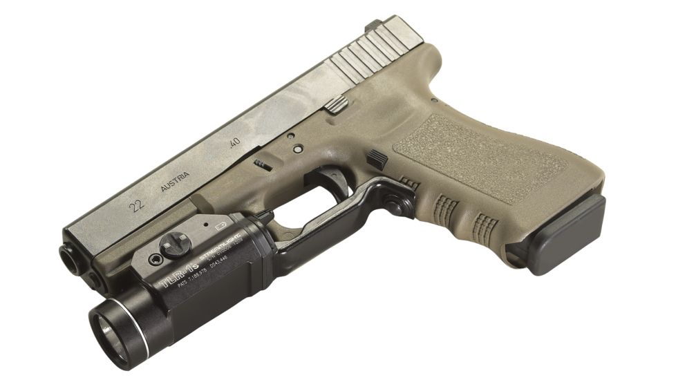 Streamlight TLR-1S With Strobe, CR123A Lithium, 300 Lumens, Black, 69211