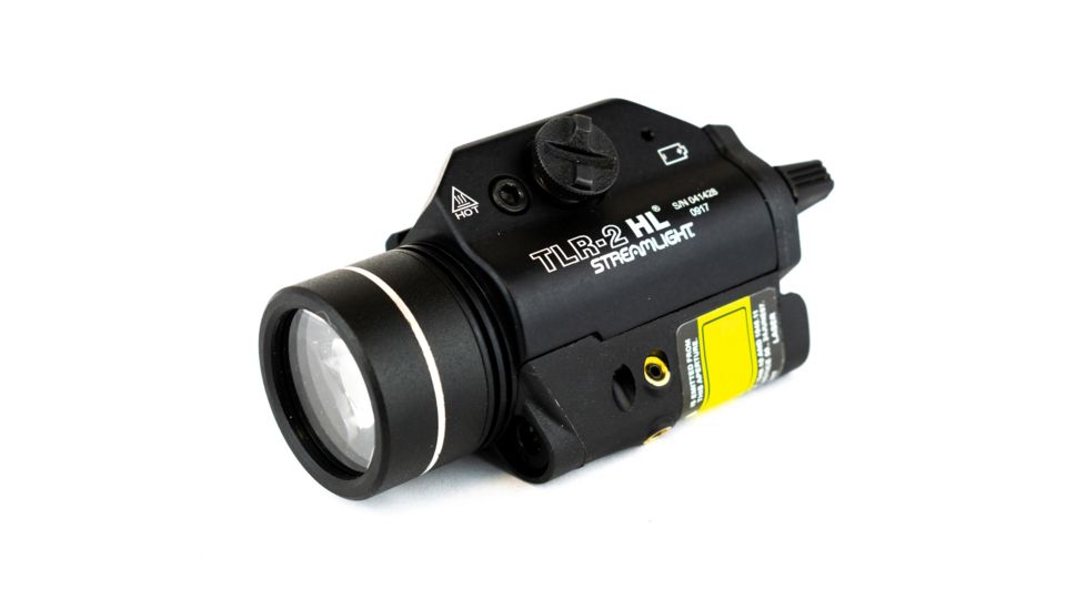 Streamlight TLR-2 HL High LumensWeapon Flashlight , CR123A, Red, 1000 Lumens, Black, 69261