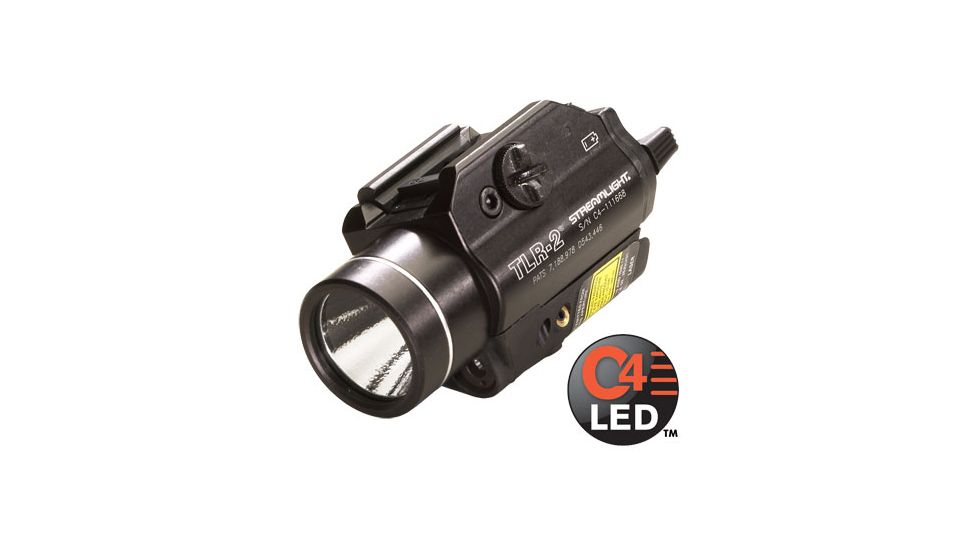 Streamlight TLR-2 IR Weapons-Mounted Tactical Lights with Laser Sight - Includes Rail, Locating Keys, Batteries - 69160 - TLR2 Weapon Flashlight