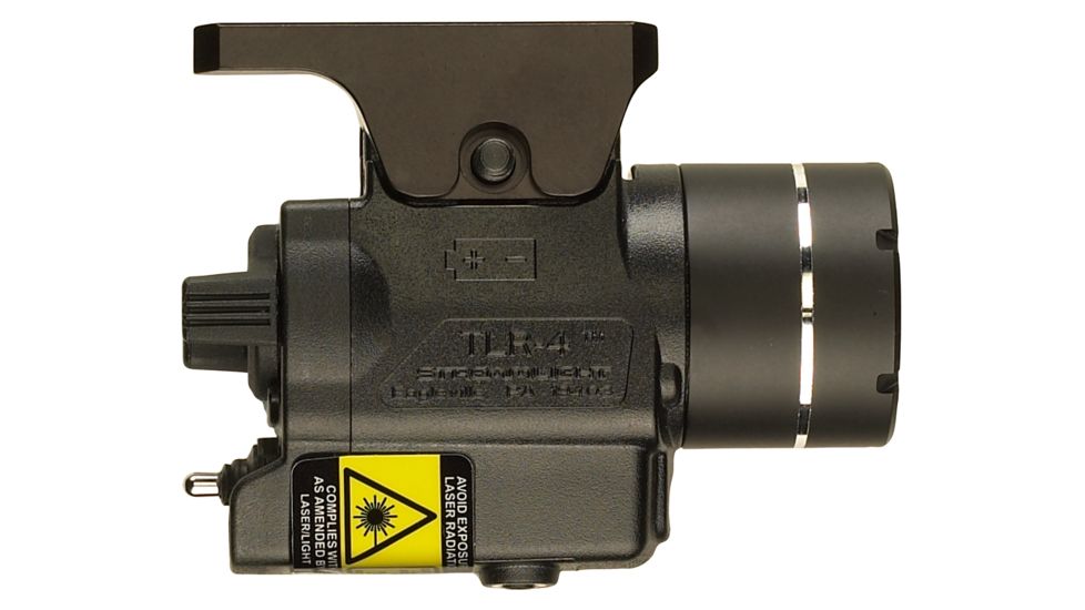 Streamlight TLR-4 Rail Mounted Laser Sight and Flashlight, CR2 Lithium, Red, 170 Lumens, Black, 69241