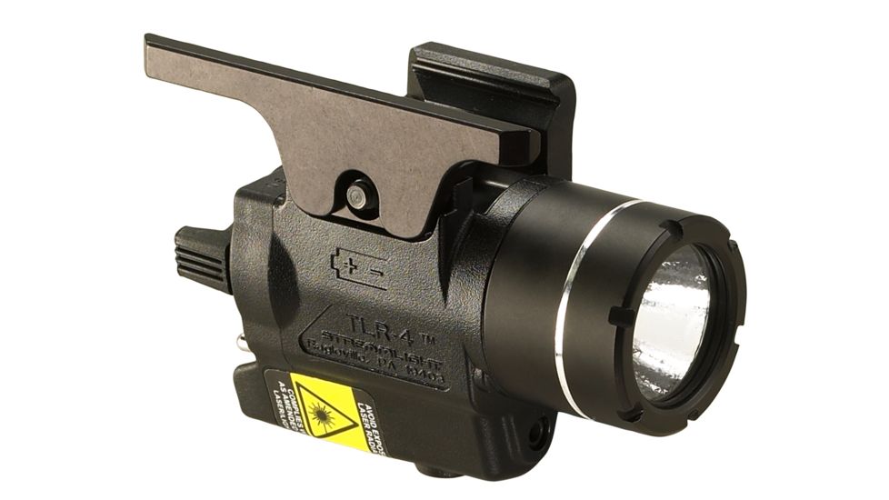 Streamlight TLR-4 Rail Mounted Laser Sight and Flashlight, CR2 Lithium, USP Full Only, Red, 170 Lumens,Black , 69242