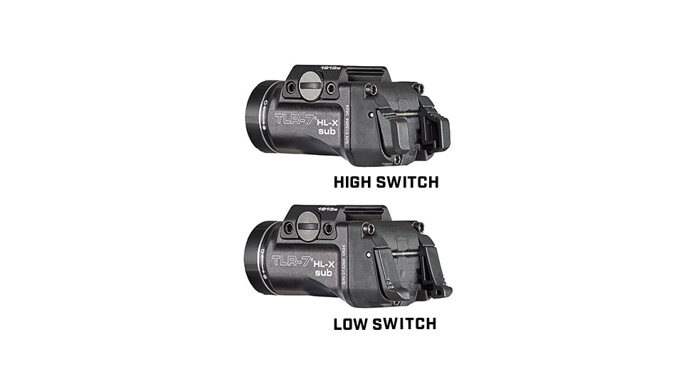 Streamlight TLR-7 HL-X Sub USB Multi-Fuel, High-Lumen, Rail-Mounted Light, Springfield Armory Hellcat, Black, 69506