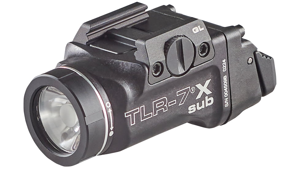 Streamlight TLR-7 X Sub Ultra-Compact LED Tactical Weapon Light, Glock 43X/48/MOS, Black, 69400