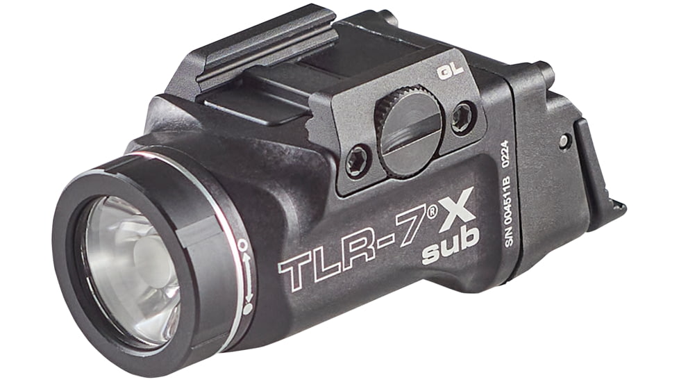 Streamlight TLR-7 X Sub Ultra-Compact LED Tactical Weapon Light, Glock 43X/48/MOS, Black, 69400