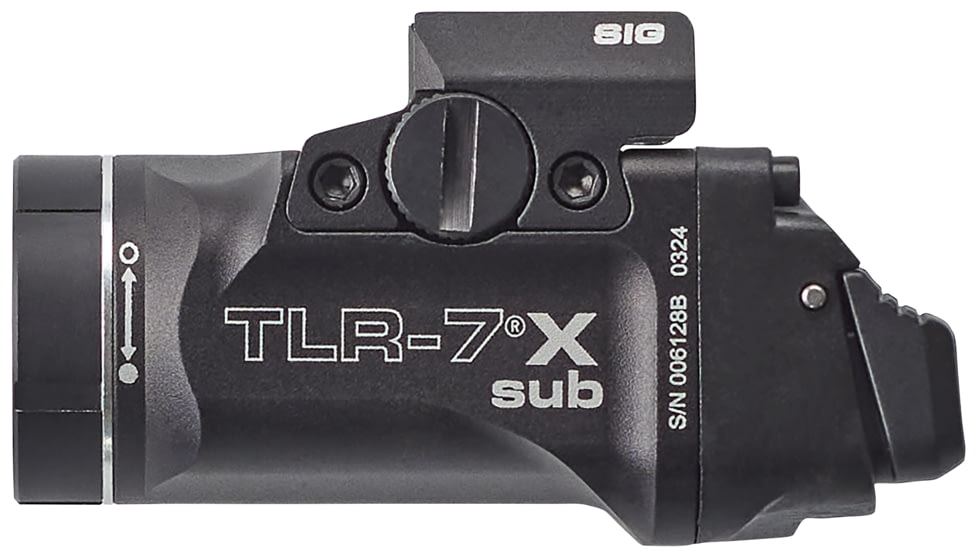 Streamlight TLR-7 X Sub Ultra-Compact LED Tactical Weapon Light, SIG Sauer P365/XL, Black, 69401