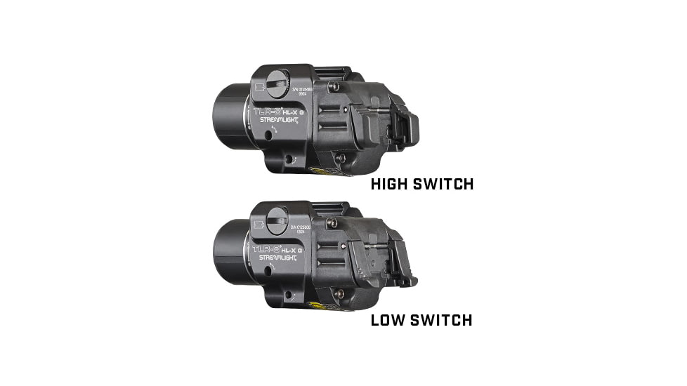 Streamlight TLR-8 HL-X G USB SL-B9 Rechargeable 1000 Lumens Weapon Light with High And Low Switches, USB-C Cord, Multi-Tool, Key Kit, Black, 69475